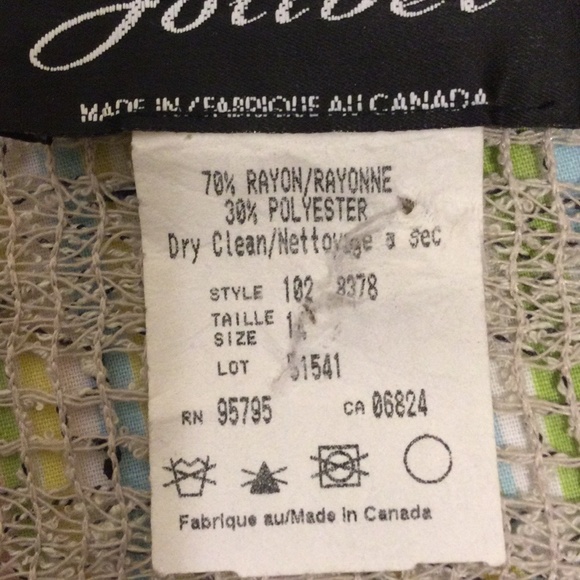 Beautiful Vintage Dress & Button up Top or "Jacket"Set by Jolibel - Picture 9 of 17